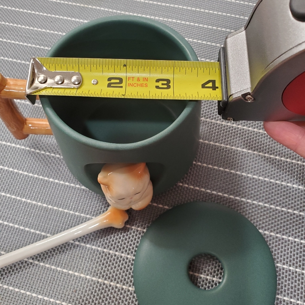 NWOT Cat coffee mug with spoon - Picture 4 of 4